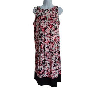 J. Jill Wearever Collection Posies Sleeveless Career Business Dress MT
